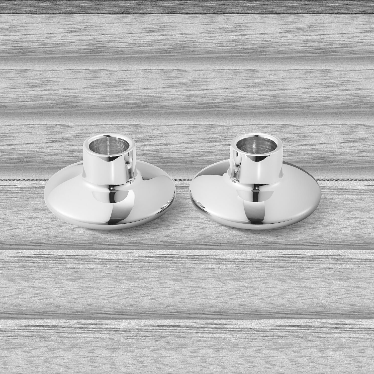 HK lysestager, Rustfrit Stål - 2 stk